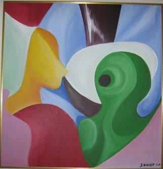 Pegasus Gallery: 'Abstract', 1997 Acrylic Painting, Abstract.                                Artist: Dwight Barrett   From figure series         Artist: Barrinton Lord                  ...