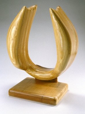 Gary Brown: 'Yoke', 2004 Wood Sculpture, Abstract.  Laminated Baltic Birch and Maple, wood sculpture ...