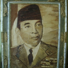 Painting Proklamator Indonesia Mr Ir Soekarno , Gaya Wijaya