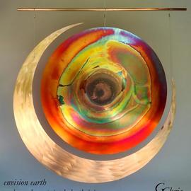 Gary Chris Christopherson: 'envision earth embraced', 2018 Mixed Media Sculpture, Abstract. Artist Description: Envision earth and all its creatures embraced to achieve sustained thriving for all everywhere for all time.Acquire GChris sculpture and 100  of Chris  payment goes for Thrive  Scholarships at University of Wisconsin - Madison. ...