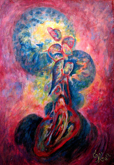 Artist George Katevenis. 'HEART1' Artwork Image, Created in 1997, Original Painting Acrylic. #art #artist