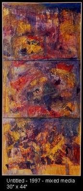 George Oommen: 'untiled', 1997 Mixed Media, Abstract. 