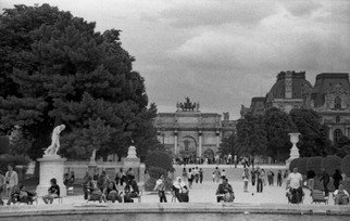German Guerra: 'OPUSPR0284', 2012 Black and White Photograph, Cityscape.  PARIS CITY ...