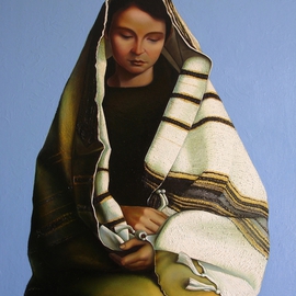 Ghenadie Sontu: 'Madonna', 2009 Oil Painting, Inspirational. Artist Description:  Madonna - messianic - christian art of Ghenadie Sontu ...