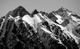 Glen Sweeney: 'dragons claw', 2019 Black and White Photograph, Mountains. The power of a dragon s claw leaving its mark on the mountain landscape. A  mountain scene taken near Schladming, Austria. Mountains, Schladming, Austria. ...