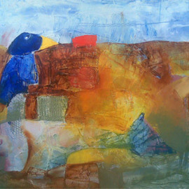 Areshidze George: 'penguin in the desard', 2008 Oil Painting, Abstract Figurative. Artist Description:  something interesting ...