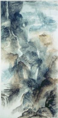 Grace Auyeung: 'Make believe', 2001 Other Painting, Landscape. This painting was done with Chinese ink and color on paper.  It is a dreamscape and the technique is more than one step from the traditional. ...