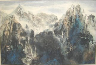 Grace Auyeung: 'Mindscape ', 2005 Ink Painting, Landscape. 