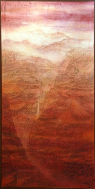 Artist Grace Auyeung. 'Mysterious Canyon' Artwork Image, Created in 2007, Original Calligraphy. #art #artist