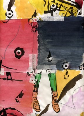 Greg Brickey: 'Untitled', 2011 Ink Painting, Abstract. c2011 Greg Brickeywww. onehundredhits. com...