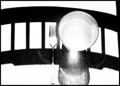 Gregory Stringfield Artwork Fork and Glass, 1986 Silver Gelatin Photograph, Abstract