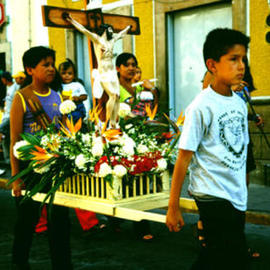 Gregory Stringfield: 'Procession', 2002 Color Photograph, Religious. 