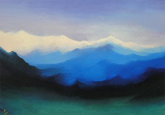Roman Gumanyuk: 'Mountains of Pamir', 2005 Oil Painting, Mountains.  asia, mountains, pamir ...