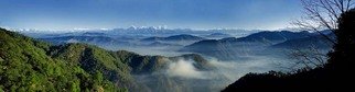Gurdas Dua Fiipc Fbaf Hon.apasp: 'Kilbury', 2008 Color Photograph, Landscape.  A view of Himalayan Range from Kilbury, a place near Nainital, India ...
