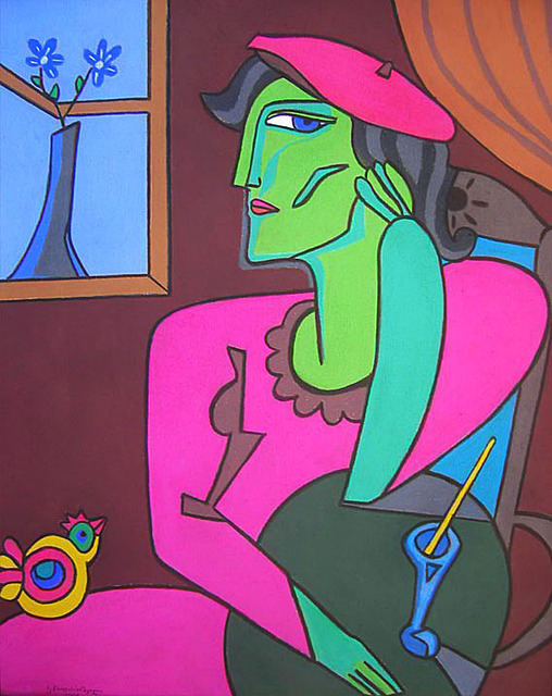 Artist Kakha Chkhataraishvili. 'Cocktail' Artwork Image, Created in 2008, Original Pastel. #art #artist