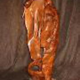 Harold Gubnitsky: 'Bird3', 2006 Wood Sculpture, Birds. Artist Description:     wood sculpture  Walnut   ...