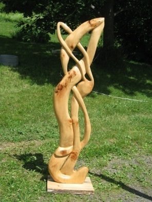 Harold Gubnitsky: 'big skinny1', 2010 Wood Sculpture, Abstract.  wood sculpture        ...