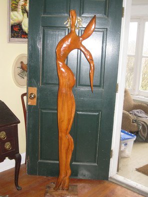 Harold Gubnitsky: 'big skinny3', 2011 Wood Sculpture, Abstract Figurative.      wood sculpture pine            ...