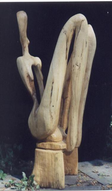 Harold Gubnitsky  'Seated Figure Maple', created in 2011, Original Painting Acrylic.