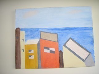 Harris Gulko: 'Houses in Jaffa', 2006 Oil Painting, Home. Houses at the seashore in Jaffa , Israel   file 6203...
