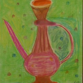 Harris Gulko: 'old jug by nancy', 2003 Oil Painting, Family. Artist Description: Inspired by a work by my late Mother who used to say aEURoeWhen I die, I will be dead for such a long time.  So while I am alive, let me live the fullest with what time I have. aEUR  ...