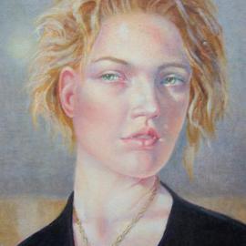 Heather Hyatt: 'Timekeeper', 2013 Oil Painting, Portrait. 