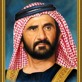 Hemant Bhavsar: 'Royal Prince of Dubai', 2008 Oil Painting, People. Artist Description:  This is canvas oil portrait painting. ...