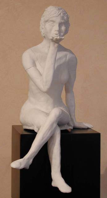 Bob Hill  'Blowing A Kiss', created in 2002, Original Woodworking.