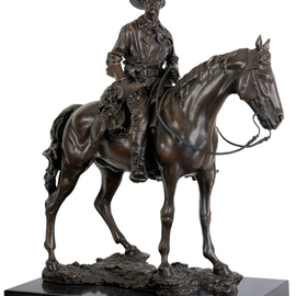 Fernando  Andrea Artwork Bronze Sculpture General George Armstrong Custer , 2012 Bronze Sculpture, History