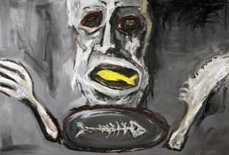 Maciej Hoffman: 'Appetite', 2008 Oil Painting, People. 
