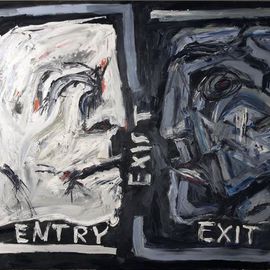 Maciej Hoffman: 'exist', 2008 Oil Painting, People. 