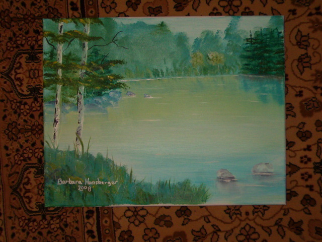 Barbara Honsberger  'Cool Water', created in 2008, Original Painting Oil.