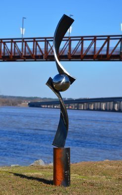 Hunter Brown: 'Verve III', 2016 Steel Sculpture, Abstract. Contemporary stainless steel sculpture of organic/ geometric forms. Stainless steel sculpture designed and fabricated by Hunter Brown. Metal sculpture, modern, fine art, monumental ...