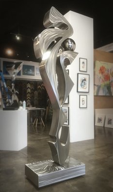 Hunter Brown: 'elephant dreams', 2018 Steel Sculpture, Abstract. Modern sculpture constructed in marine grade stainless steel. ...