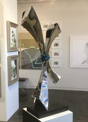 Hunter Brown: 'soul tie', 2018 Steel Sculpture, Abstract. Modern mirror polished sculpture constructed in marine grade stainless steel. ...