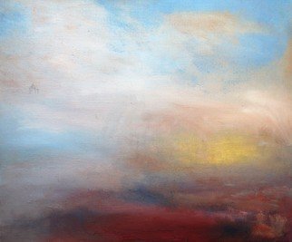 Iana Sophia: 'Clouds', 2016 Oil Painting, Abstract Landscape. Abstract, Landscape, ...