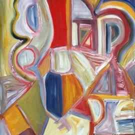 Isaac Brown: 'monkey do', 1998 Oil Painting, Abstract. 