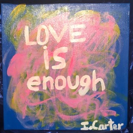Isaiah Carter: 'love is enough', 2018 Acrylic Painting, Abstract Figurative. Artist Description: Abstract PaintingLove ...
