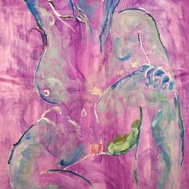 Everet Lucero: 'the body rests', 2019 Oil Painting, Abstract Figurative. Artist Description: Part of a small series I did last year, which became the main focus for most of the oil paintings from 2019. An eroticism based not around some idea of glamor or really, consumerism. I wanted to look at skin, at flesh only. No fish net no leather ...