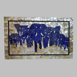 elephant parade By Surendra Rajput