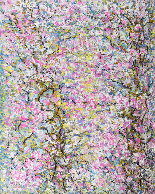 Artist Irina Maiboroda. 'Sakura Blossoms' Artwork Image, Created in 2016, Original Woodworking. #art #artist