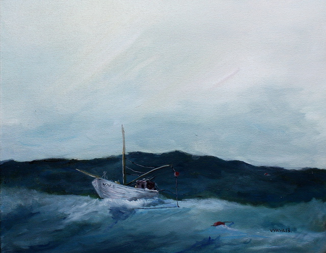 Vasil Vasilev  'Seascape 7', created in 2014, Original Painting Oil.