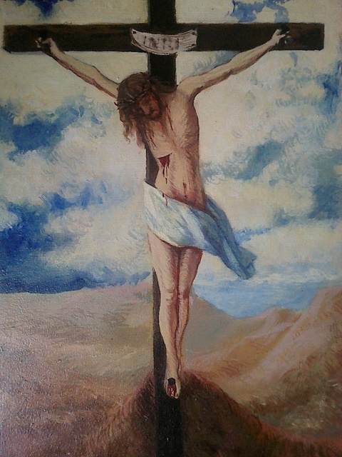 Artist Ivana Andric. 'Jesus' Artwork Image, Created in 2010, Original Painting Oil. #art #artist
