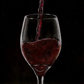 Josep Manel Marti Gomez: 'Wine', 2010 Acrylic Painting, Figurative. 