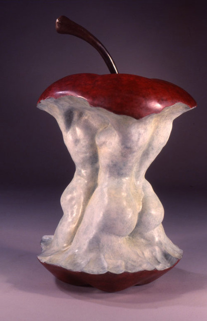 Artist Jack Hill. 'Apple' Artwork Image, Created in 2003, Original Mixed Media. #art #artist