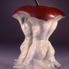 Jack Hill: 'Apple', 2003 Bronze Sculpture, Fantasy. Artist Description:  The full title of this piece is Love at First Bite. ...