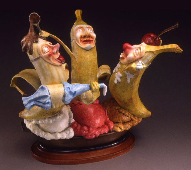 Artist Jack Hill. 'Bananas' Artwork Image, Created in 2005, Original Mixed Media. #art #artist