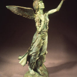 Jack Hill: 'Guardian', 1998 Bronze Sculpture, Fantasy. Artist Description:  The full title of this piece is Guardian Angel. ...