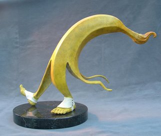 Jack Hill: 'Steppin Out', 2008 Bronze Sculpture, Fantasy.  Bronze, marble base ...