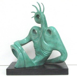 Jacques Malo: 'Model', 2006 Bronze Sculpture, Abstract Figurative. 